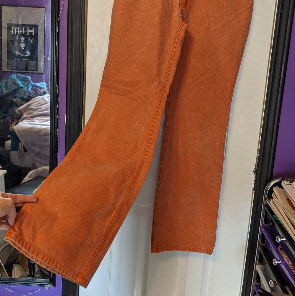 Orange denim Harley Davidson jeans - Picture 8 of 8
